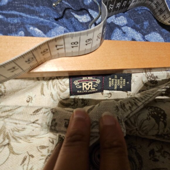 Double Ralph Lauren, Floral-Print Seeded Linen Skirt - Picture 9 of 9